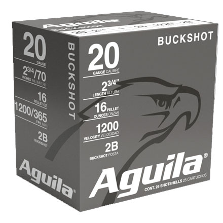 Aguila 20 Gauge 2-3/4" 1oz High Veolcity #2B 25 Rounds