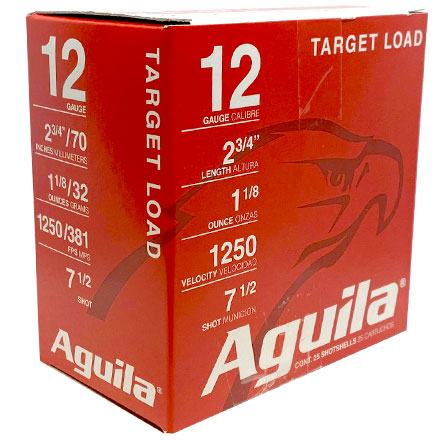 Aguila Target 12 Gauge 2-3/4" 1-1/8oz #7.5 Shot 25 Rounds