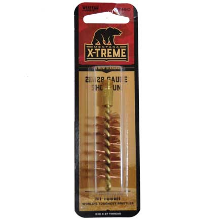 20/28 Gauge Bronze Bristle Brush for Shotguns 5/16-27" Thread