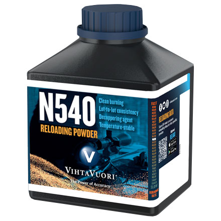 VihtaVuori N540 High Energy Smokeless Rifle Powder 1 Lb