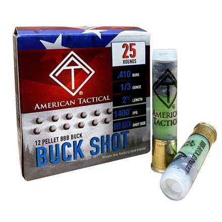 American Tactical Imports 410 Gauge BBB Buckshot 25 Rounds