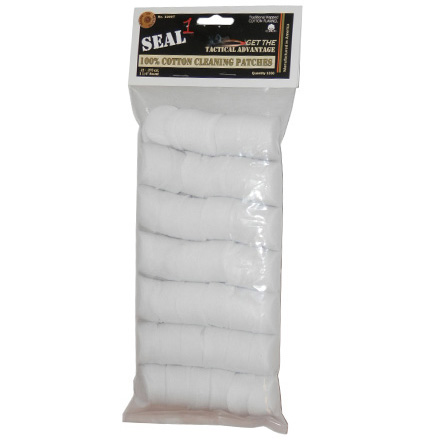 Seal 1  1-1/4" .22-.270 100% Cotton Cleaning Patches 1000 Count