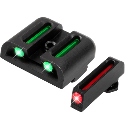 Truglo Fiber Optic Pistol Sight Set - Glock Low
