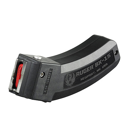 BX-15 .Ruger 22 LR 15 Round Magazine for 10/22,  SR22,  22 Charger, American Rimfire Rifle and 77/22
