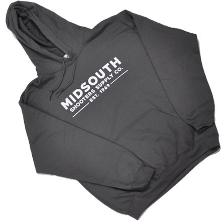 Midsouth Heavy Cotton Long Sleeve Hoodie Pullovers With Midsouth Brand (Charcoal)