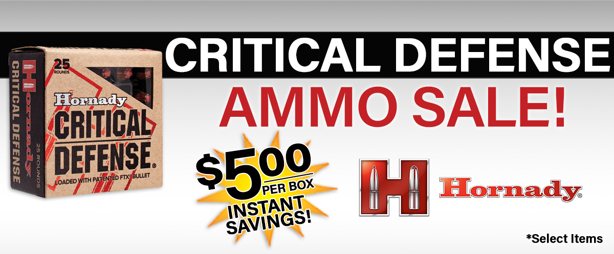 Shop Hornady Critical Defense Ammo Sale