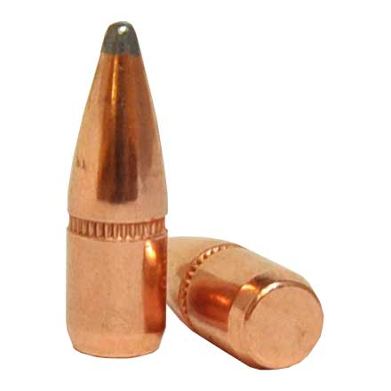 22 Caliber .224 Diameter 55 Grain Spire Point Bevel Base With Cannelure 100 Count