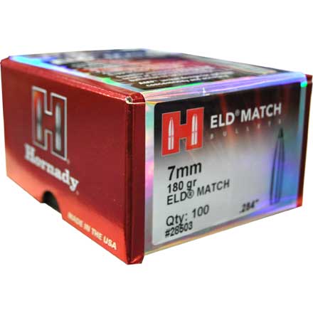 7mm .284 180 Grain ELD Match 100 Count