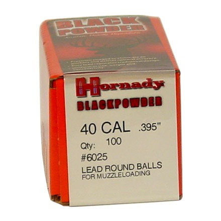 40 Caliber 0.395 Inch Diameter Lead Round Balls 100 Count