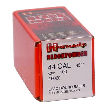44 Caliber 0.451 Inch Diameter Lead Round Balls 100 Count