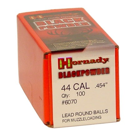 44 Caliber 0.454 Inch Diameter Lead Round Balls 100 Count