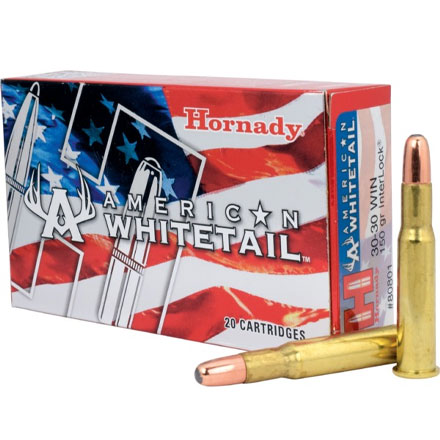 Hornady American Whitetail 30-30 Winchester 150 Grain Interlock 20 Rounds