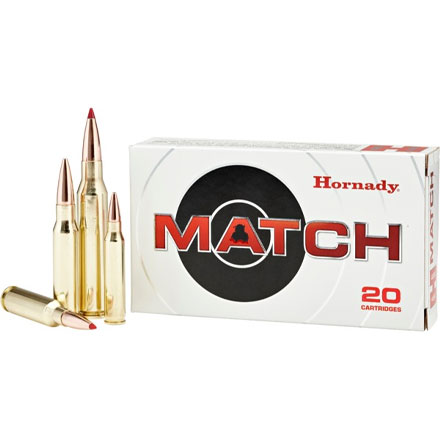 308 Winchester 168 Grain Boat Tail Hollow Point Match 20 Rounds
