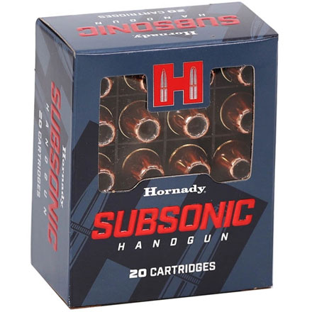 40 Smith & Wesson 180 Grain XTP Subsonic 20 Rounds