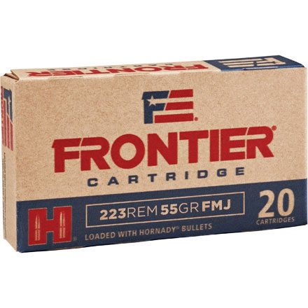 Hornady Frontier 223 Remington 55 Grain Full Metal Jacket  20 Rounds