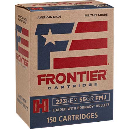 Frontier 223 Remington 55 Grain Full Metal Jacket 150 Rounds