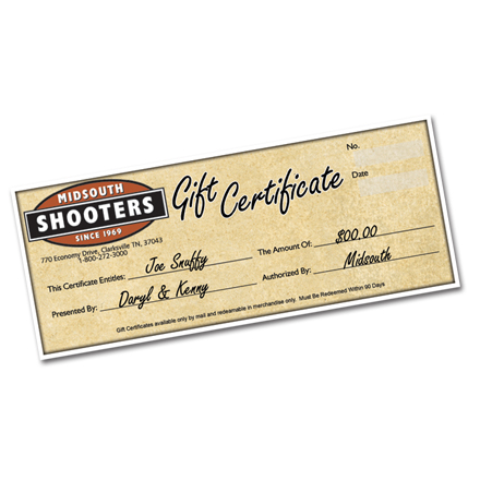 25 Dollar Gift Certificate