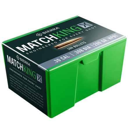 Sierra .30 Cal (.308") 200 Grain 500 Count MatchKing-X Bullets