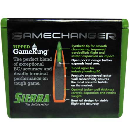 6mm .243 Diameter 100 Grain Tipped GameKing 500 Count