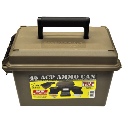 45 ACP Ammo Can (Includes  7 P-100-45S Ammo Boxes) Dark Earth