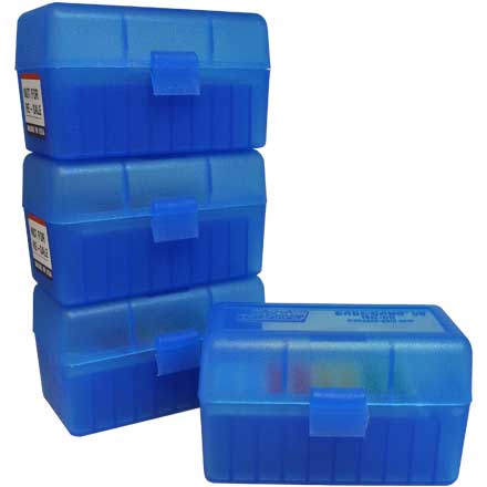 Dark Earth Ammo Rack with 4 RS-50-29 Clear Blue Ammo Boxes