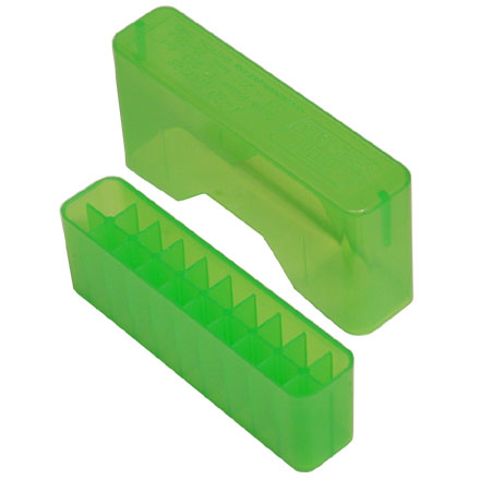 Slip Top 20 Round Ammo Box 17 /222 /222 Mag /204 /223 Clear Green