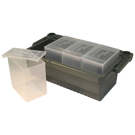 Shotshell Box Caddy with 4 12 Gauge Boxes (SS25s) Army Green with Clear Boxes
