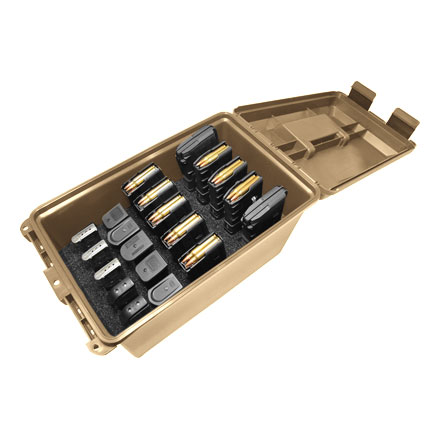 Tactical Mag Can (Holds 10 30- Round AR Mags and 10 Double Stack Handgun Mags) Black