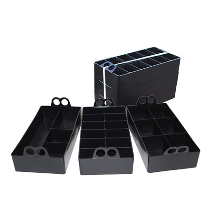 50 Caliber Ammo Can Organizer 3 Pack Black