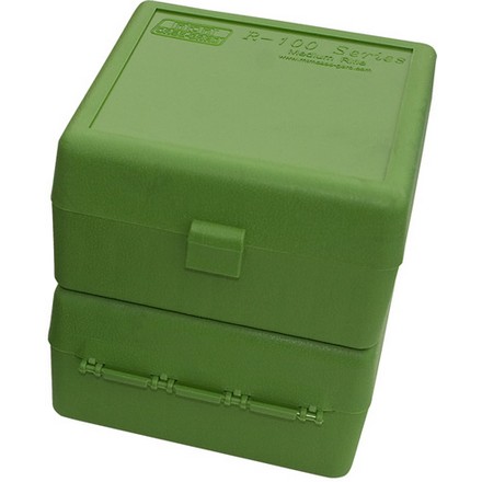 Flip Top 100 Round Ammo Box 17 /222 /222 Mag / 223 Green