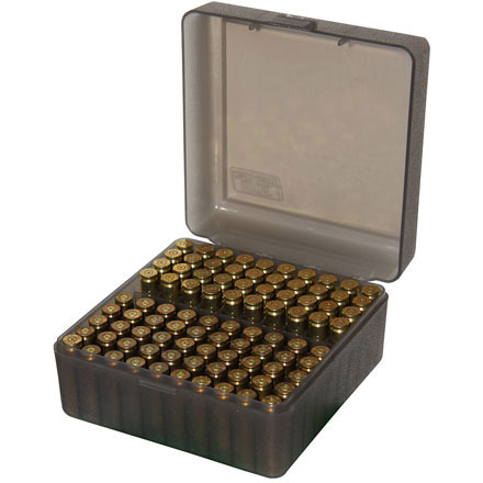 Flip Top 100 Round Ammo Box 17 /222 /222 Mag / 223 Smoke