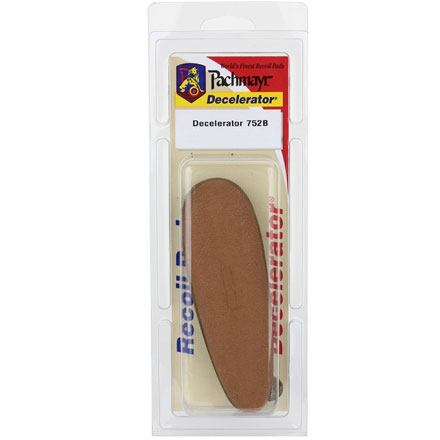 D752B Decelerator Old English Recoil Pad Grind to Fit Leather Texture 1" Thick Brown Leather