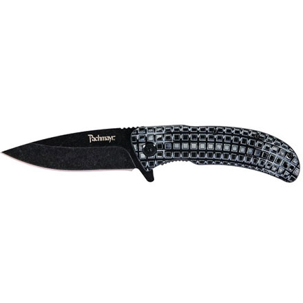 Pachmayr Grappler Folding Knife 3.4" Droppoint Blade Grey/Black
