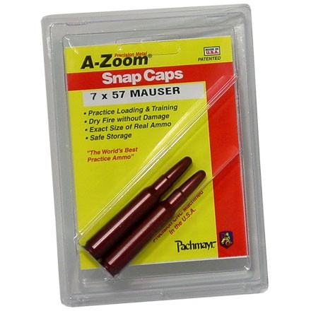 A-Zoom 7x57 Mauser Metal Snap Caps (2 Pack)