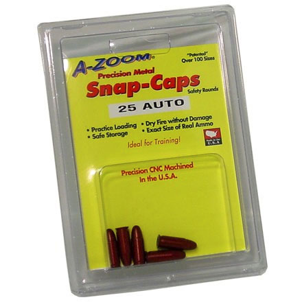A-Zoom 25 Auto Metal Snap Caps (5 Pack)