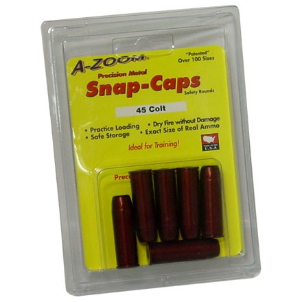A-Zoom 45 Colt Metal Snap Caps (6 Pack)