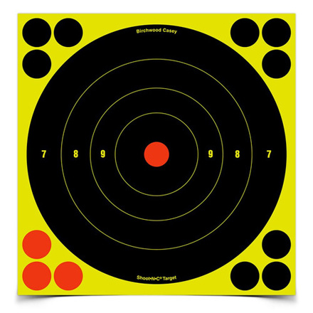 Shoot-N-C 8" Round Bulls Eye Adhesive Target (30 Pack)