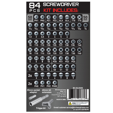 Master Screwdriver Set 84 Piece Kit