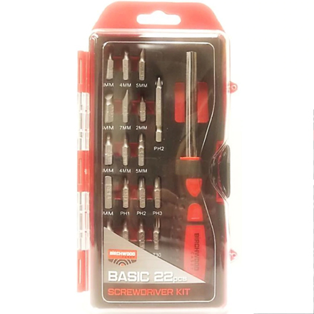 Basic Screwdriver Set 22 Piece Kit