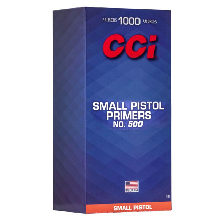 #500 Small Pistol Primer (1000 Count)