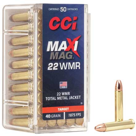 22 WMR 40 Grain High Speed Maxi-Mag 50 Rounds