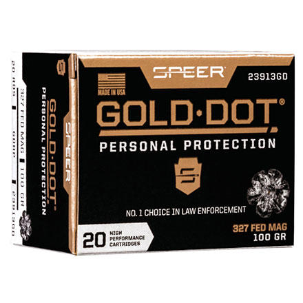 327 Federal Mag 100 Grain Gold Dot Hollow Point 20 Rounds