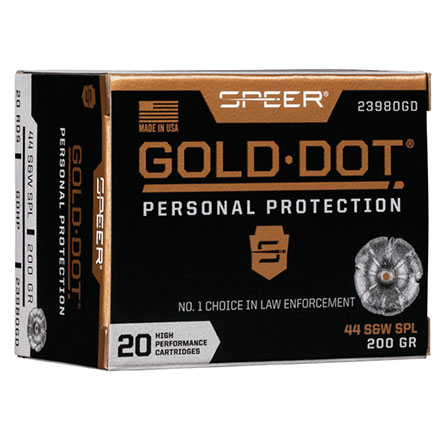 44 Smith & Wesson Special 200 Grain Gold Dot Hollow Point 20 Rounds