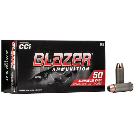 45 COLT 200 Grain Blazer Jacketed Hollow Point (Aluminum Cased) 50 Rounds