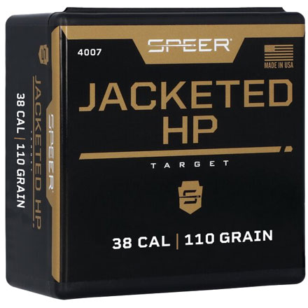 38 Caliber .357 Diameter 110 Grain Jacketed Hollow Point 100 Count