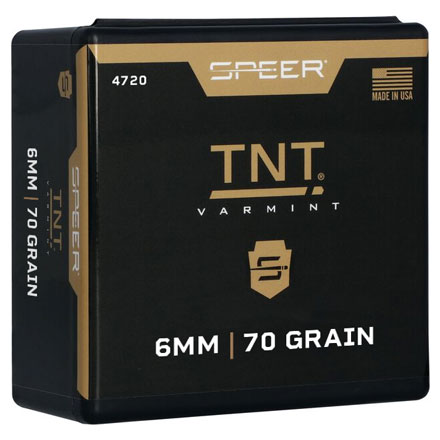 6mm .243 Diameter 70 Grain Hollow Point TNT 750 Count