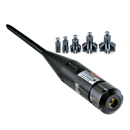 Laser Boresighter With Adjustable Arbors 22 to 50 Caliber