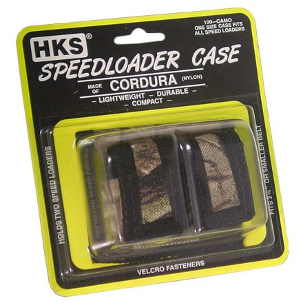 Camouflage Cordura Double Side By Side Speedloader Case (One Size Fits All)
