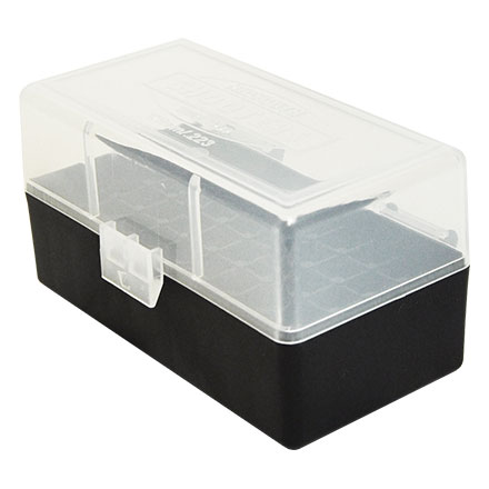  MTM 100 Round Flip-Top Rifle Ammo Box .17.222, 223, 6x47.222  Mag (Clear Smoke/Black) : Gun Ammunition And Magazine Pouches : Sports &  Outdoors