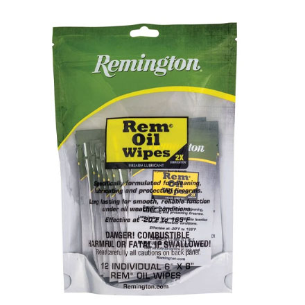 Rem Oil Wipes 12 Count Pack (6